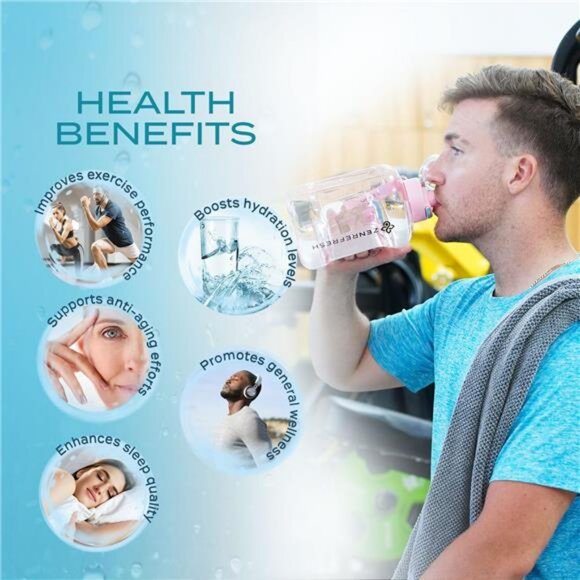 50 Oz Hydrogen Water Bottle, 2024 New SPE/PEM Technology, Large Gym Hydrogen - Picture 2 of 7